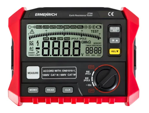 Тестер заземления Ermenrich Ping ET60,  4