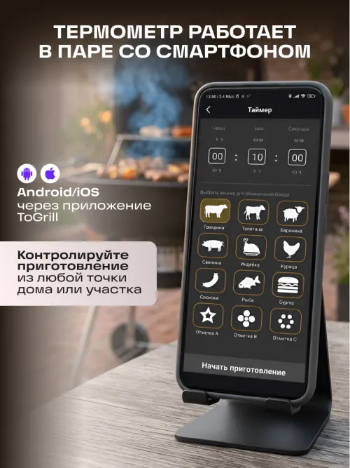 Термометр для мяса Ermenrich BBQ GT30,  14