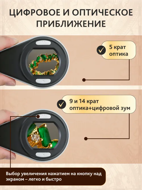 Лупа цифровая Levenhuk ERGO 10,  19