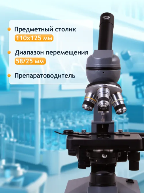 Микроскоп Levenhuk 320 PLUS, монокулярный,  29