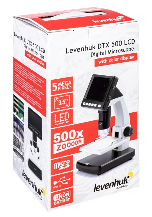 Микроскоп цифровой Levenhuk DTX 500 LCD,  12