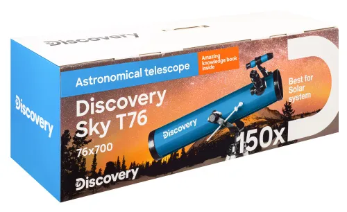 Телескоп Levenhuk Discovery Sky T76 с книгой,  15