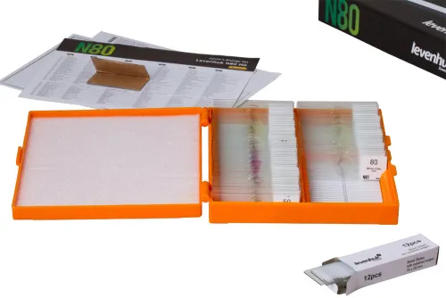 Набор микропрепаратов Levenhuk N80 NG «Увидеть все!»,  6