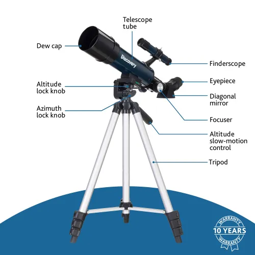 Телескоп Levenhuk Discovery Sky Trip ST50 с книгой,  17