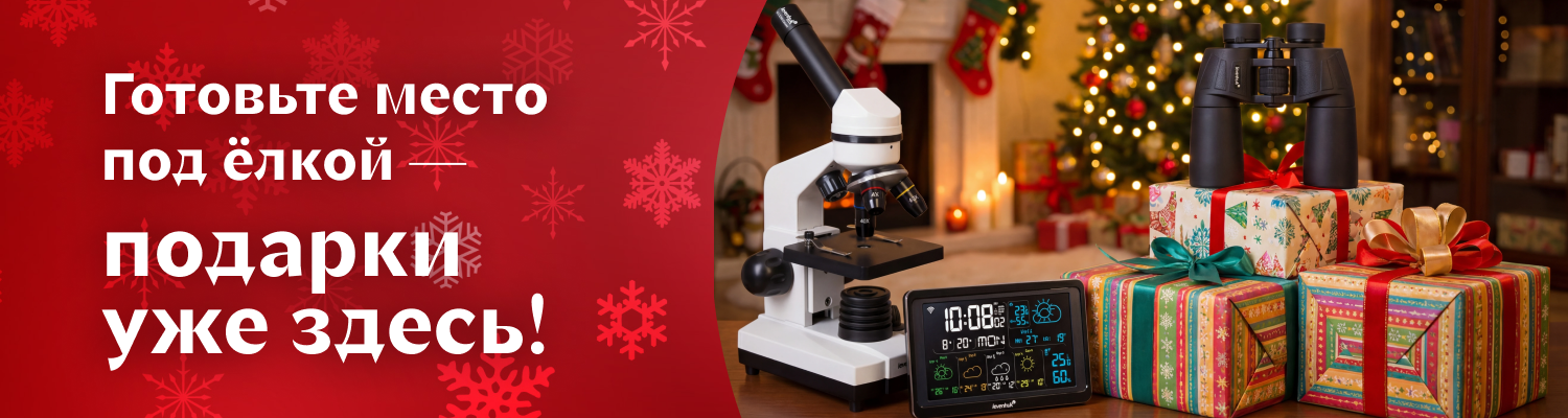 Подарки на Новый год в интернет-магазине levenhuk.ru